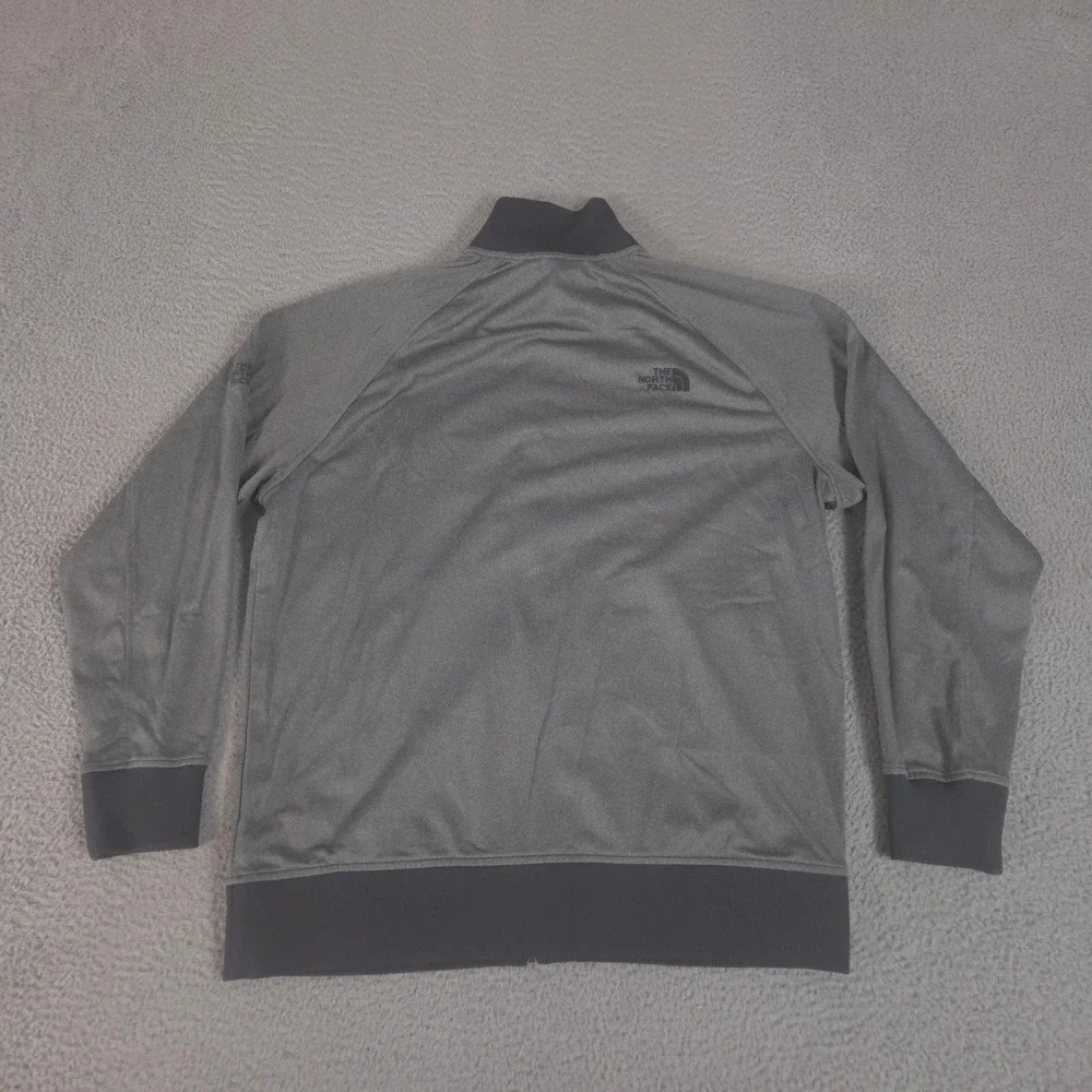 The North Face Jacket Mens XL Gray Tech Full-Zip Fleece Northwest Respiratory